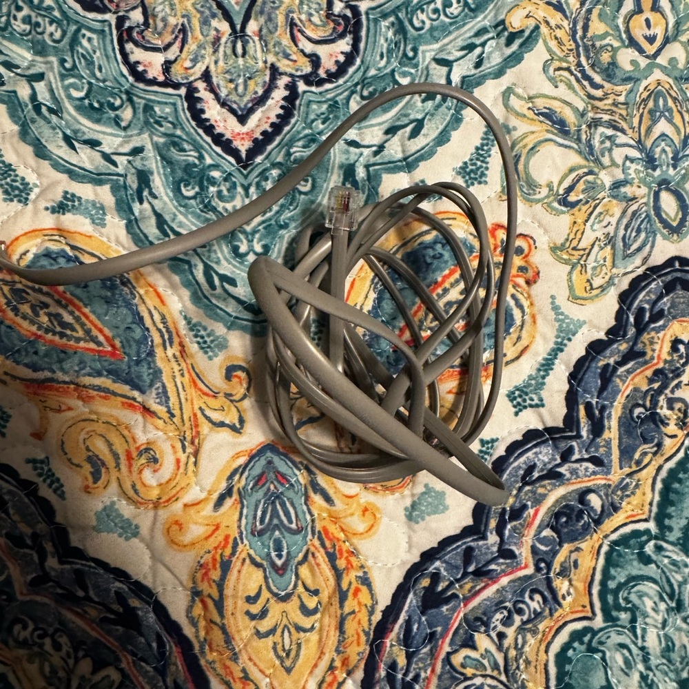 Gray VoIP Phone Adapter Cable